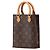 Borsa Petite Sac Plat Monogramma Louis Vuitton Marrone - vista 2