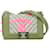 Chanel Boy Chanel Coco Mark Chain Shoulder Bag Pink White Multiple colors Leather Tweed  ref.1756858