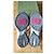 GUCCI SNEAKERS RUN INTERLOCKING G IN PELLE LILLA. Multicolore - vista 6