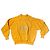 Sweatshirt Sonia Rykiel en coton jaune avec broderie dorée Noir Argenté
