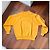 Sweatshirt Sonia Rykiel en coton jaune avec broderie dorée Noir Argenté - vue 3