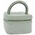 CHANEL Matelassé Vanity Pouch Cosmetico in Pelle di Agnello Blu Oro CC Auth yk15445 D'oro