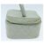 CHANEL Matelassé Vanity Pouch Cosmetico in Pelle di Agnello Blu Oro CC Auth yk15445 D'oro - vista 3