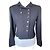 Chanel Black Wool Jacket Double CC Buttons