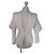 Balmain Giacca Corta in Cotone Bianco con Cape
