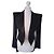 Balmain Tailcoat Blazer Schwarz Wolle