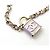 Bracciale Chanel Pendente a Lucchetto CC Lavanda Viola Porpora - vista 8