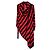 Rot und schwarzes asymmetrisches Kleid Herbst Winter 2009/2010 ALEXANDER McQUEEN Mehrfarben