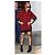 Rot und schwarzes asymmetrisches Kleid Herbst Winter 2009/2010 ALEXANDER McQUEEN Mehrfarben - Ansicht 12