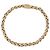 COLLANA VINTAGE O.J. PERRIN MAGLIA PALMA IN ORO GIALLO 18K 2 TONI 112GR