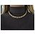 COLLANA VINTAGE O.J. PERRIN MAGLIA PALMA IN ORO GIALLO 18K 2 TONI 112GR - vista 8