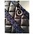 nova bolsa Grand Shopping Tote da Chanel em couro de bezerro e tweed Preto Azul escuro - vista 15