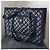 nova bolsa Grand Shopping Tote da Chanel em couro de bezerro e tweed Preto Azul escuro - vista 2