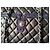 nova bolsa Grand Shopping Tote da Chanel em couro de bezerro e tweed Preto Azul escuro - vista 7