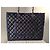 nova bolsa Grand Shopping Tote da Chanel em couro de bezerro e tweed Preto Azul escuro - vista 8