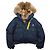 Giacca Parajumpers Blu Navy con Pelliccia