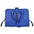 Borsa Tote Baby Monogram di Saint Laurent in pelle blu