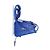 Borsa Tote Baby Monogram di Saint Laurent in pelle blu - vista 10