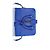 Borsa Tote Baby Monogram di Saint Laurent in pelle blu - vista 9