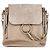 Sac à dos Chloé Faye en cuir beige et daim