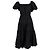 Abito midi off-the-shoulder in cotone nero della collezione Jason Wu