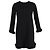 Ganni Crepe Mini Kleid aus schwarzem Polyester