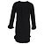 Ganni Crepe Mini Kleid aus schwarzem Polyester - Ansicht 3