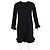 Ganni Crepe Mini Kleid aus schwarzem Polyester - Ansicht 4
