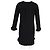 Ganni Crepe Mini Kleid aus schwarzem Polyester - Ansicht 6