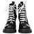 Stivali platform con zip in pelle nera Louis Vuitton Star Trail Laced Nero - vista 2