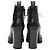 Stivali platform con zip in pelle nera Louis Vuitton Star Trail Laced Nero - vista 3