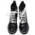 Stivali platform con zip in pelle nera Louis Vuitton Star Trail Laced Nero - vista 5