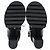 Stivali platform con zip in pelle nera Louis Vuitton Star Trail Laced Nero - vista 6