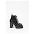 Stivali platform con zip in pelle nera Louis Vuitton Star Trail Laced Nero - vista 7
