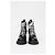Stivali platform con zip in pelle nera Louis Vuitton Star Trail Laced Nero - vista 8