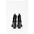 Stivali platform con zip in pelle nera Louis Vuitton Star Trail Laced Nero - vista 9