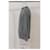 Grauer Wollpullover mit Balmain-Logo-Patch und Rundhalsausschnitt  - Ansicht 7