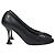 Timeless Chanel Interlocking CC skulptierte Absatzschuhe aus schwarzem Leder