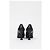 Timeless Chanel Interlocking CC skulptierte Absatzschuhe aus schwarzem Leder - Ansicht 10