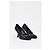 Timeless Chanel Interlocking CC skulptierte Absatzschuhe aus schwarzem Leder - Ansicht 11