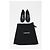 Timeless Chanel Interlocking CC skulptierte Absatzschuhe aus schwarzem Leder - Ansicht 14