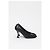 Timeless Chanel Interlocking CC skulptierte Absatzschuhe aus schwarzem Leder - Ansicht 8