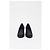 Timeless Chanel Interlocking CC skulptierte Absatzschuhe aus schwarzem Leder - Ansicht 9
