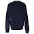 Ami Crewneck Pullover aus marineblauem Samt - Ansicht 3