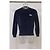 Ami Crewneck Pullover aus marineblauem Samt - Ansicht 6