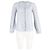 Top a maniche lunghe Zimmermann Iris in ricamo inglese in lino azzurro Blu Blu chiaro - vista 4