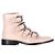 Botas de tornozelo com detalhes em fivela Givenchy em couro rosa claro