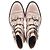 Botas de tornozelo com detalhes em fivela Givenchy em couro rosa claro - vista 2