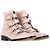 Botas de tornozelo com detalhes em fivela Givenchy em couro rosa claro - vista 4