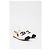 Timeless Mocassini Chanel con logo CC intrecciato in pelle bianca Bianco - vista 11